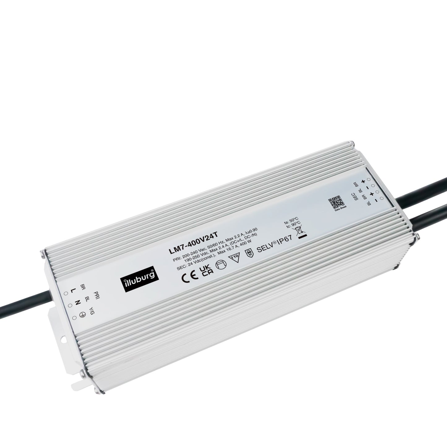Illuburg -Led Netzteil-24V 400W- Konstantspannung- IP67-LM7-400V24T