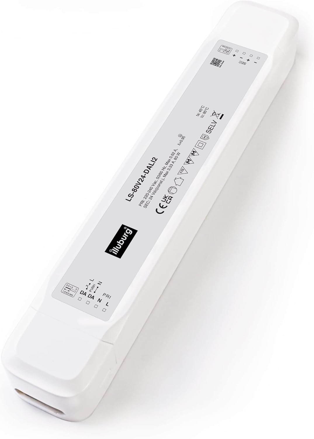 Illuburg-Led Netzteil-24V 80W-Dali2-Konstantspannung-LS-80V24-DALI2