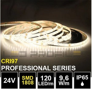 LED Strip 4000K-24V-9,6W-IP65 -120 LED-m-CRI97 -5m -Ledstreifen
