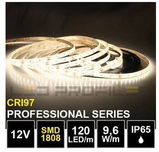 LED Strip 4000K-12V-9,6W-IP65 -120 LED-m-CRI97 -5m -Ledstreifen