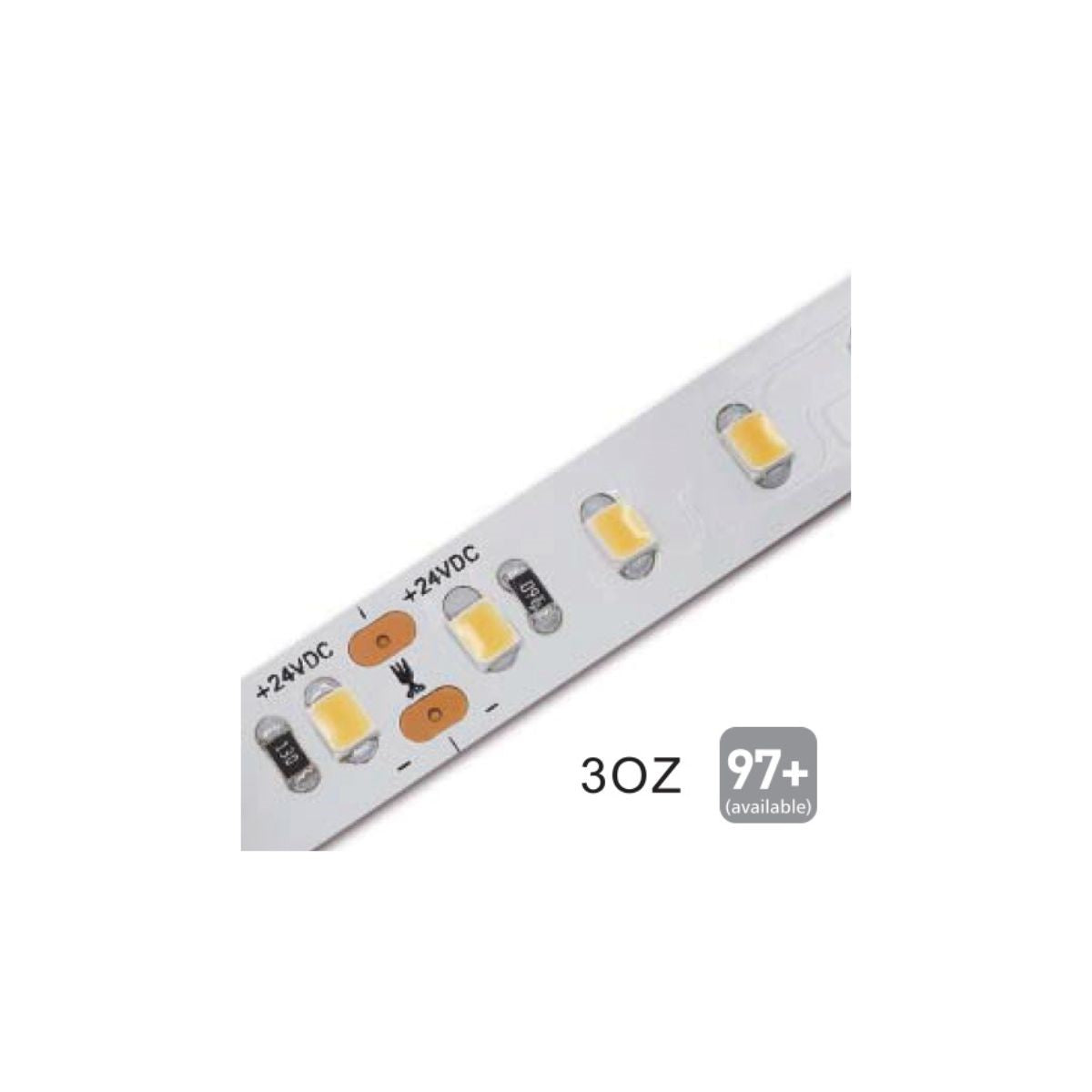 Led-Streifen-24V-18W/m-240 Led/m-Ra97-4000K-2160lm