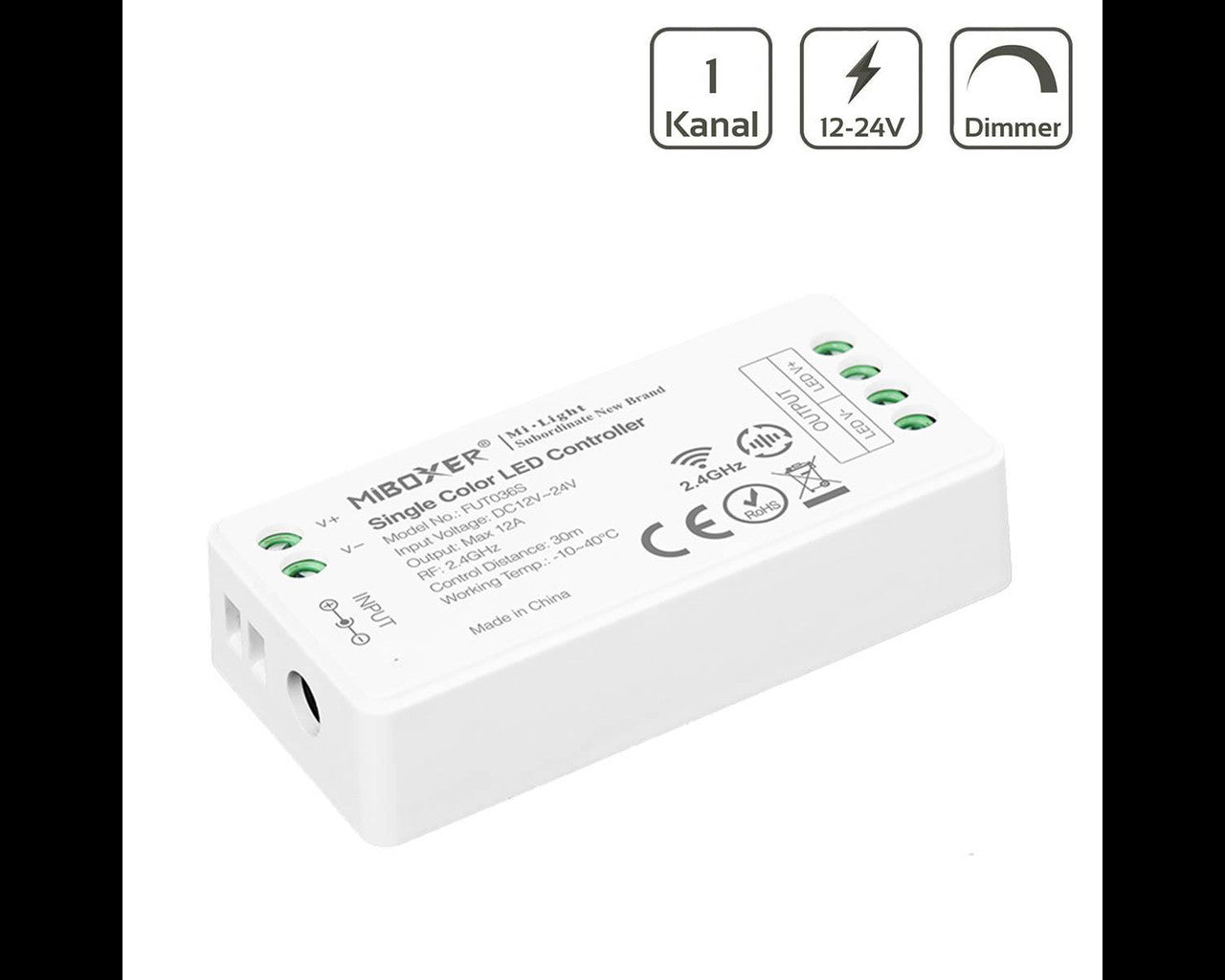MiBoxer-FUT036S-Led-Controller-12/24V- einfarbig