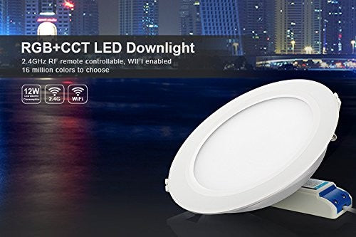 Miboxer-12W-RGB+CCT-Led-Einbaudownlight-FUT066
