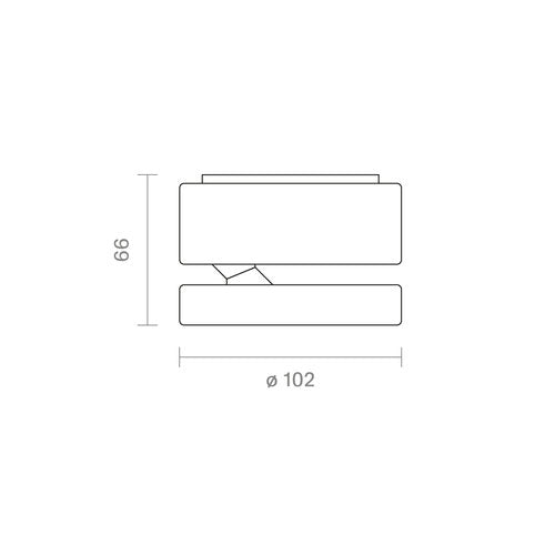 Sigor-Nivo-Aufbauleuchte-schwenkbar 50°-weiß-14W-3000-1800K-950lm