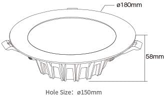 MiBoxer-18W-RGB+CCT-LED-Downlight- FUT065