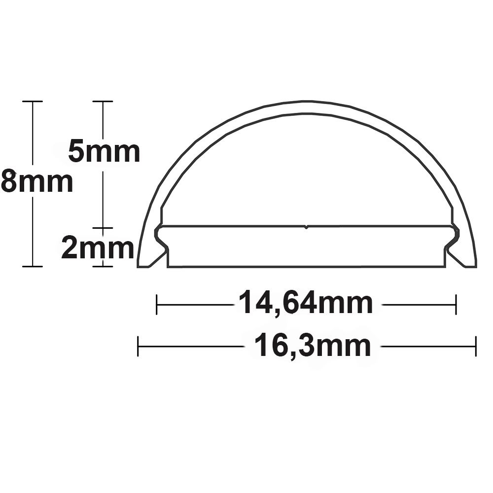 Isoled-Abdeckung-COVER26-opal-satiniert-115cm-für T5/T8-Umrüstplatine