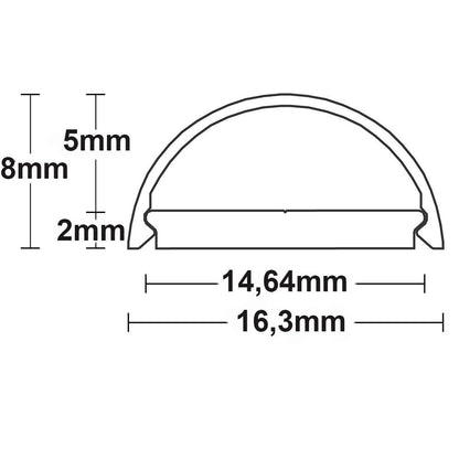 Isoled-Abdeckung-COVER26-opal-satiniert-115cm-für T5/T8-Umrüstplatine
