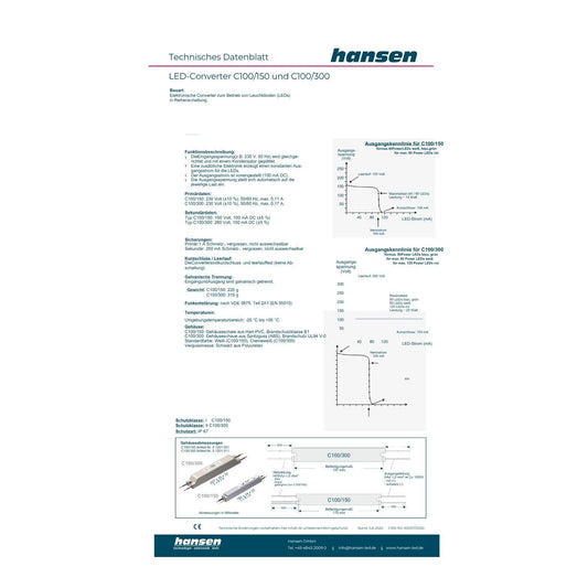Hansen- Led- Converter- C100/150- 51201001
