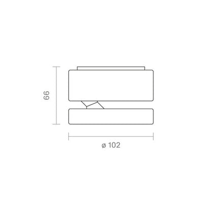 Sigor-Nivo-Aufbauleuchte-schwenkbar 50°-weiß-14W-3000-1800K-950lm
